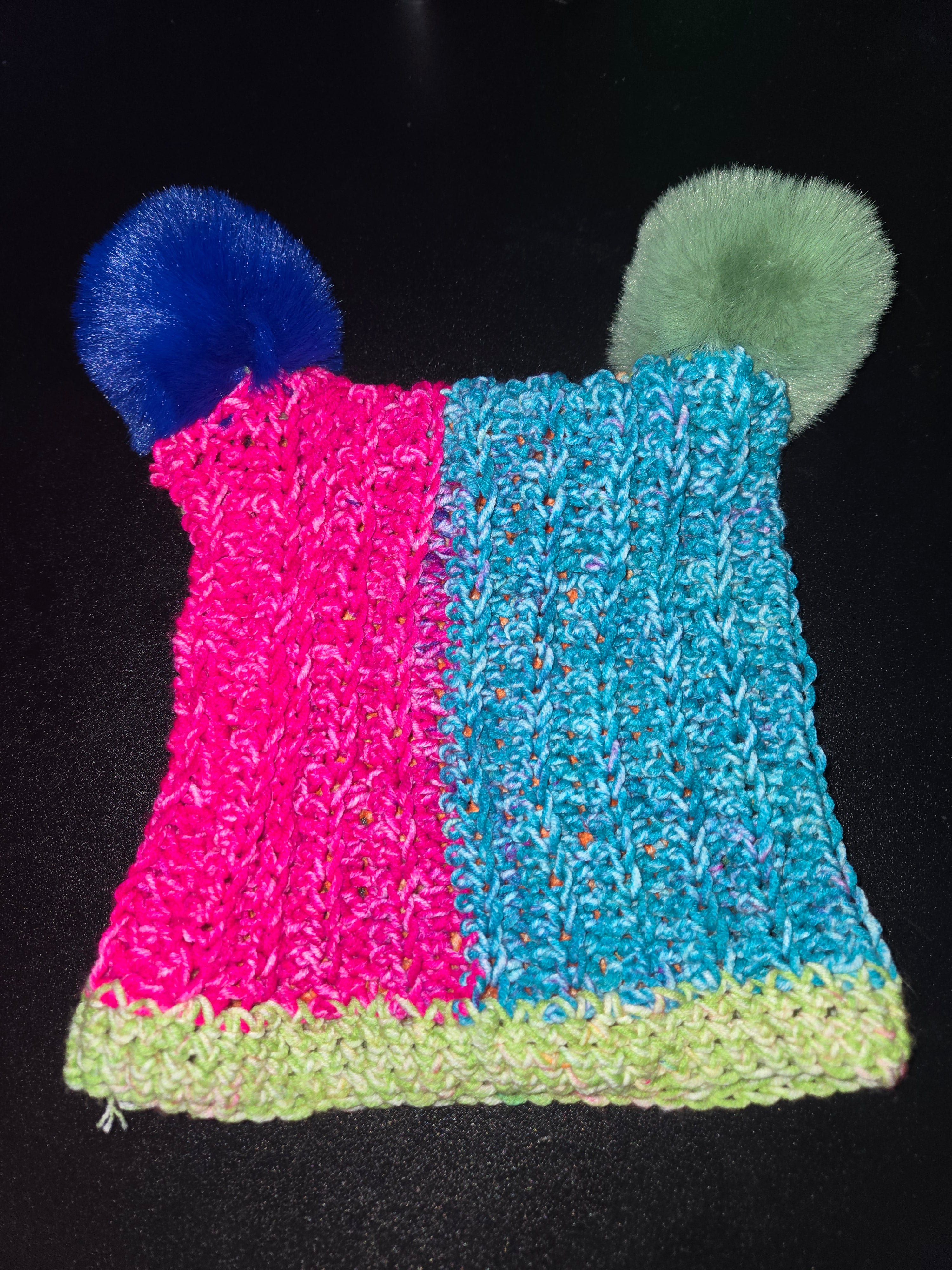 Multi-Colored Crochet Beanie